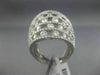 ESTATE MASSIVE 6.82CT DIAMOND 18KT WHITE GOLD ETOILE MULTI ROW COCKTAIL RING E/F