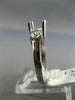 ESTATE .50CT DIAMOND 14KT WHITE GOLD 3 STONE SEMI MOUNT ENGAGEMENT RING #342