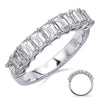 1.7CT DIAMOND 14KT WHITE GOLD EMERLAD CUT SHARED PRONG WEDDING ANNIVERSARY RING