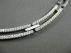 ESTATE WIDE 3.45CT DIAMOND 14KT WHITE GOLD FLAT CHOKER NECKLACE AMAZING #654
