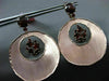 ESTATE LARGE 7.70CT AAA GARNET 14KT ROSE GOLD 3D MATTE CLIP ON HANGING EARRINGS
