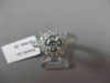 ESTATE 1.20CT DIAMOND 14KT WHITE GOLD 3D HALO TWO ROW ROUND ENGAGEMENT RING