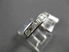 ESTATE .60CTW BAGUETTE & ROUND DIAMOND 14KT WHITE GOLD CHANNEL ANNIVERSARY RING