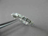 ANTIQUE 1.43CT BAGUETTE & ROUND DIAMOND 14KT WHITE GOLD ETERNITY RING 3mm #20970