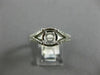 ESTATE .45CT DIAMOND 14KT WHITE GOLD V SHAPE CLASSIC SEMI MOUNT ENGAGEMENT RING
