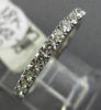 ESTATE .50CT DIAMOND 18K WHITE GOLD 3D CLASSIC SEMI ETERNITY ANNIVERSARY RING