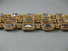 ESTATE WIDE 63.83CT DIAMOND & AAA AMETHYST 14KT ROSE GOLD THREE ROW FUN BRACELET