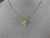 GIA 1.57CT WHITE & FANCY YELLOW DIAMOND 18KT YELLOW GOLD CLASSIC FLOWER NECKLACE