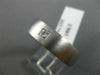 ESTATE WIDE .18CT PRINCESS CUT DIAMOND 14K WHITE GOLD SOLITAIRE MEN'S RING #2438