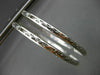 ESTATE LARGE 5.21CT DIAMOND 14KT WHITE GOLD 3D DOUBLE SIDED HOOP EARRINGS