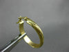ESTATE 14KT YELLOW GOLD 3D CLASSIC MATTE & SHINY X LOVE HOOP EARRINGS #26314