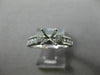 ESTATE .45CT DIAMOND 14K WHITE GOLD FILIGREE MILGRAIN SEMI MOUNT ENGAGEMENT RING