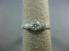 ANTIQUE .68CT DIAMOND 14KT WHITE GOLD 3D WOVEN SOLITAIRE ENGAGEMENT RING #21016