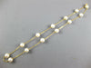 ESTATE AAA SOUTH SEA PEARL 14KT YELLOW GOLD 3D BY THE YARD NECKLACE #23899