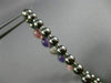 ESTATE .60CT DIAMOND AMETHYST & PINK QUARTZ 14KT BLACK GOLD 3D BANGLE BRACELET