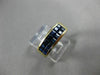 ESTATE .79CT AAA PRINCESS CUT SAPPHIRE 14KT YELLOW GOLD DOUBLE ROW RING #19340