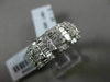 ESTATE WIDE 1.24CT BAGUETTE & ROUND DIAMOND 18KT WHITE GOLD ANNIVERSARY RING