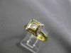 ESTATE .58CT DIAMOND 18KT WHITE & YELLOW GOLD PRINCESS CUT ENGAGEMENT RING #1273