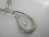 ESTATE 1.45CT DIAMOND 18KT WHITE GOLD ROUND ETOILE LOVE DESIGN DROP NECKLACE