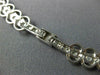 ESTATE 1CT ROUND CUT DIAMOND 14KT WHITE GOLD 3D CIRCULAR LINE NECKLACE #2106