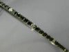 ESTATE 1.26CT WHITE & BLACK DIAMOND 14K BLACK GOLD SEMI ETERNITY BANGLE BRACELET