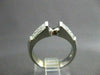 ESTATE 1.18CT DIAMOND 14KT W  PRINCESS INVISIBLE SEMI MOUNT ENGAGEMENT RING #430