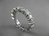 ESTATE 4.50CT DIAMOND 14K WHITE GOLD ETERNITY WEDDING ANNIVERSARY RING #21955