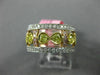 GIA 1.10CT MULTI COLOR DIAMOND 18KT TRI COLOR GOLD 3D FILIGREE ANNIVERSARY RING