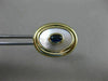 ESTATE .40CT SAPPHIRE 14K YELLOW GOLD MOTHER OF PEARL CLASSIC CUFF LINKS #25111