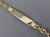 ESTATE 14KT ROSE GOLD 3D CLASSIC KIDS NAME PLATE ENGRAVABLE BRACELET #22036