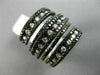 ESTATE 2.40CT DIAMOND 14KT WHITE & BLACK GOLD MULTI ROW CRISS CROSS ETOILE RING