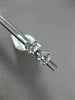 ESTATE .56CT DIAMOND 14KT WHITE GOLD CLASSIC 3D 3 PRONG SOLITAIRE STUD EARRINGS