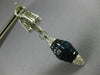 EXTRA LARGE 27.25CT DIAMOND & SAPPHIRE 18KT WHITE GOLD CLIP ON HANGING EARRINGS