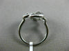 ESTATE WIDE .17CT DIAMOND 14KT WHITE GOLD 3D SWIRL FLOWER ETOILE FUN LOVE RING