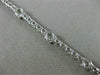 ESTATE LARGE 6.0CT DIAMOND 14KT WHITE GOLD 3D CLASSIC ROUND TENNIS BRACELET