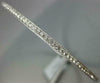 1.44CT DIAMOND 18KT WHITE GOLD ROUND FILIGREE MILGRAIN ETERNITY BANGLE BRACELET
