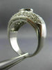 LARGE 3.37CT DIAMOND & AAA SAPPHIRE 14K WHITE GOLD OVAL ENGAGEMENT RING #25890