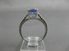 ESTATE 2.09CTW DIAMOND TANZANITE 14K W GOLD PAVE SPLIT BAND COCKTAIL RING #20500