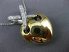 ESTATE LARGE .45CT DIAMOND 14KT WHITE & YELLOW GOLD 3D PUFF HEART PENDANT #21443