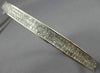 ESTATE 3.0CT PRINCESS CUT DIAMOND 14K WHITE GOLD 3D 3 ROW BANGLE BRACELET #21499