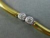 ESTATE 1.40CT DIAMOND 18KT WHITE & YELLOW GOLD ETOILE BEZEL BY THE YARD NECKLACE