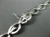 ESTATE WIDE .75CT DIAMOND 14KT WHITE GOLD INFINITY ITALIAN NECKLACE #22673