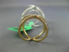ESTATE LARGE .50CT DIAMOND 18KT WHITE & ROSE GOLD X CRISS CROSS FULL FINGER RING