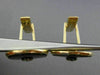 ESTATE LARGE .75CT DIAMOND & ONYX 14K YELLOW CIRCULAR CUFFLINKS & SHIRT STUD SET