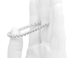 2.60CT DIAMOND 14KT WHITE GOLD 3D ROUND BEZEL STRETCHABLE CUFF TENNIS BRACELET