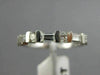 ESTATE .37CT BAGUETTE & ROUND DIAMOND 14KT WHITE GOLD 3D ANNIVERSARY RING #2260