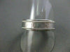 ESTATE WIDE 14KT WHITE GOLD HAMMER MATT & SHINY LOOK MENS WEDDING RING  #17951