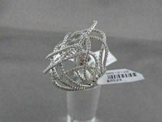 ANTIQUE WIDE FILIGREE 1.43CTW DIAMOND 18KT W GOLD RING