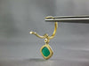5.3CT DIAMOND & AAA AGOT 14KT YELLOW GOLD HALO SQUARE LEVERBACK HANGING EARRINGS