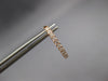 ESTATE .26CT DIAMOND 14K YELLOW GOLD 3D CLASSIC 2mm OVAL HUGGIE HANGING EARRINGS
